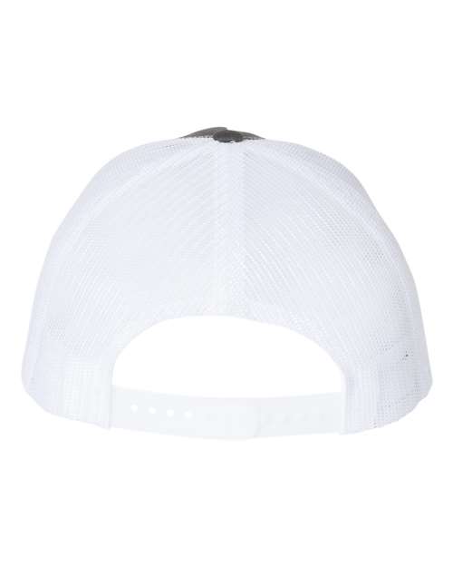 Five-Panel Trucker Cap - Back - B00195100 - Charcoal/ White