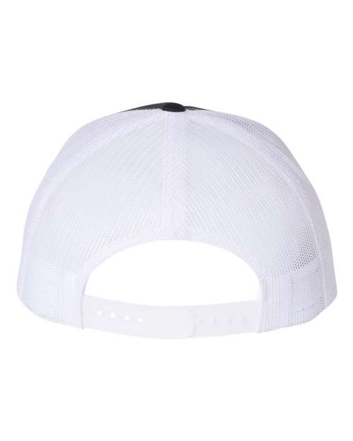Five-Panel Trucker Cap - Back - B00195010 - Navy/ White