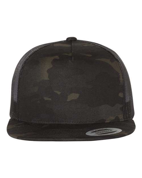 Five-Panel Classic Trucker Cap - Front - B61595980 - Multicam Black/ Black