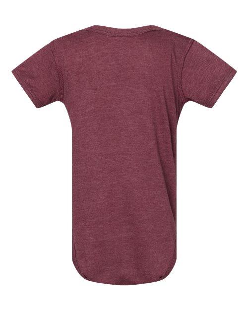 Infant Fine Jersey Bodysuit - Back - B33438771 - Vintage Burgundy