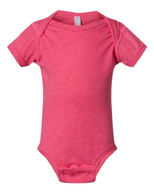 Infant Fine Jersey Bodysuit - Front - B33438361 - Vintage Hot Pink