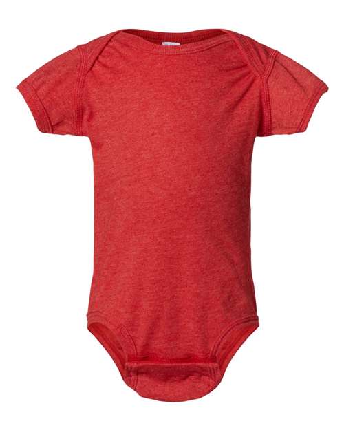 Infant Fine Jersey Bodysuit - Front - B33438711 - Vintage Red