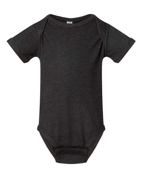Infant Fine Jersey Bodysuit - Front - B33438511 - Vintage Smoke