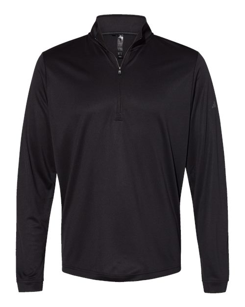 Lightweight Quarter-Zip Pullover - Front - B01153502 - Black