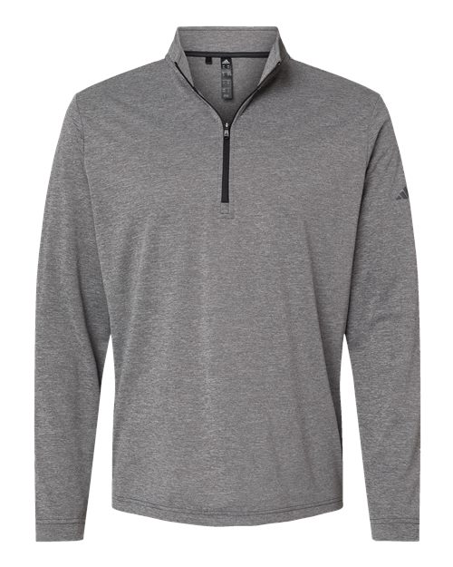 Lightweight Quarter-Zip Pullover - Front - B01153102 - Black Heather