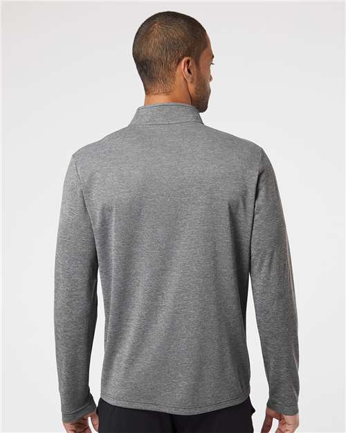 Lightweight Quarter-Zip Pullover - OnModelBack - B01153102 - Black Heather
