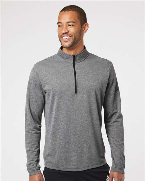 Lightweight Quarter-Zip Pullover - OnModelFront - B01153102 - Black Heather