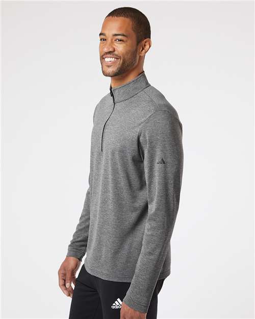 Lightweight Quarter-Zip Pullover - OnModelSide - B01153102 - Black Heather