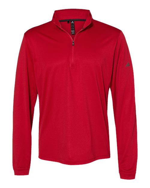 Lightweight Quarter-Zip Pullover - Front - B01153702 - Power Red