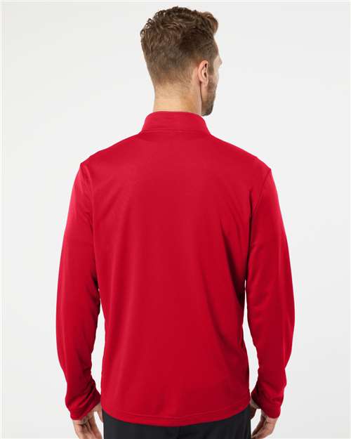 Lightweight Quarter-Zip Pullover - OnModelBack - B01153702 - Power Red