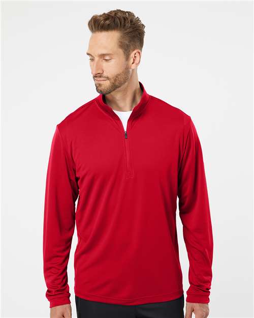 Lightweight Quarter-Zip Pullover - OnModelFront - B01153702 - Power Red