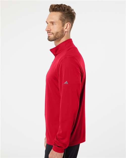 Lightweight Quarter-Zip Pullover - OnModelSide - B01153702 - Power Red