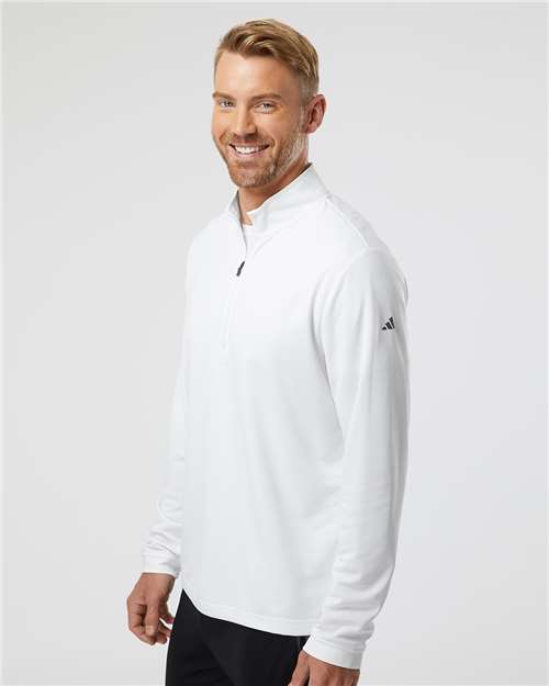 Lightweight Quarter-Zip Pullover - OnModelSide - B01153002 - White