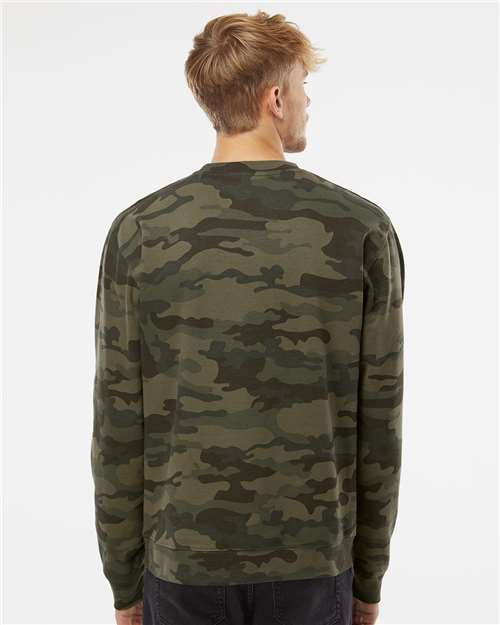 Midweight Crewneck Sweatshirt - OnModelBack - B83676983 - Forest Camo