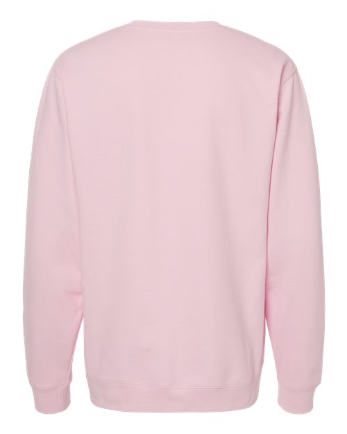 Midweight Crewneck Sweatshirt - Back - B83676302 - Light Pink
