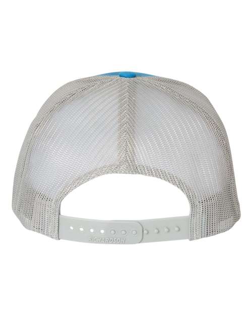 Five-Panel Trucker Cap - Back - B00195250 - Cobalt Blue/ Grey