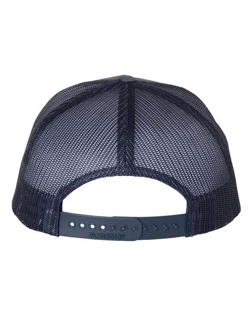 Five-Panel Trucker Cap - Back - B00195260 - Ombre Blue/ Navy