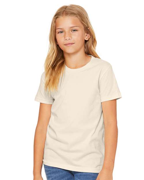 Youth Jersey Tee - OnModelFront - B38006223 - Natural