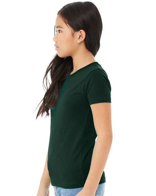 Youth Jersey Tee - OnModelSide - B38006543 - Forest