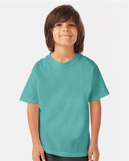 Garment-Dyed Youth T-Shirt - OnModelFront - B36900112 - Spanish Moss