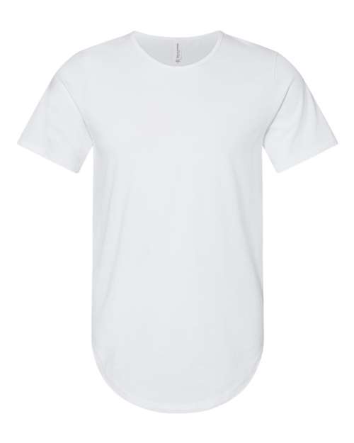 Men's Jersey Curved Hem Tee - Front - B00106004 - White