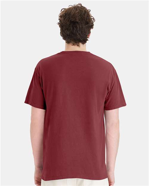 Garment-Dyed Pocket T-Shirt - OnModelBack - B35200323 - Cayenne
