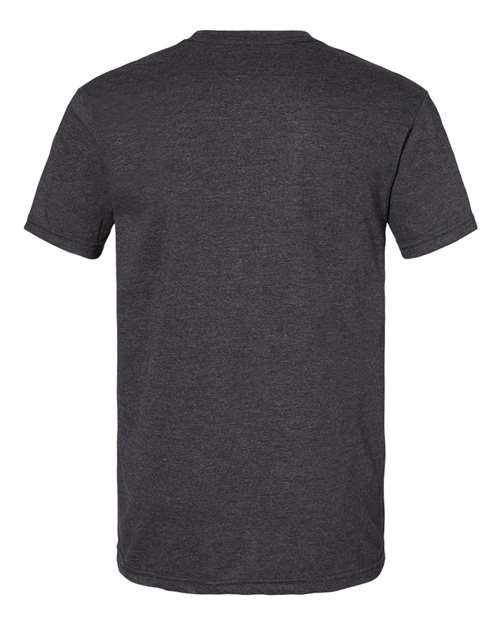 Softstyle® CVC T-Shirt - Back - B00260113 - Pitch Black Mist