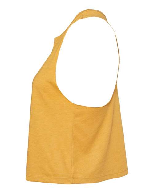 Women's Racerback Crop Tank - DirectSide - B19206123 - Heather Mustard