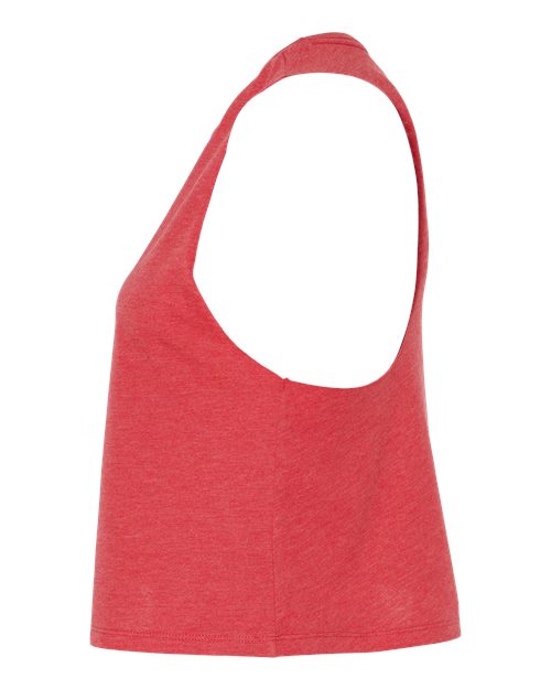 Women's Racerback Crop Tank - DirectSide - B19206663 - Heather Red