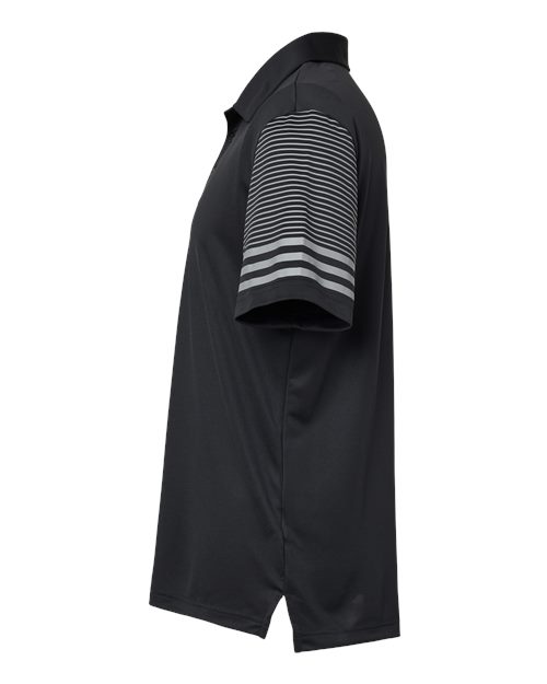 Striped Sleeve Polo - DirectSide - B03253503 - Black/ Grey Three
