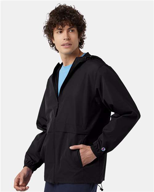 Full-Zip Anorak Jacket - OnModelSide - B63184503 - Black