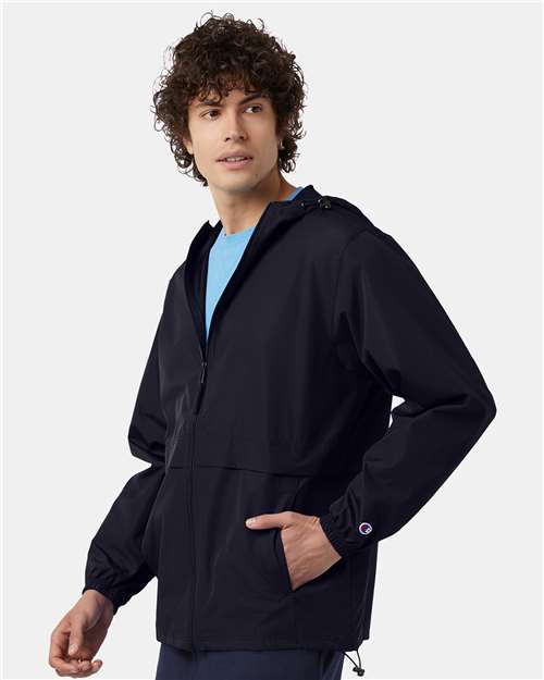 Full-Zip Anorak Jacket - OnModelSide - B63184653 - Navy