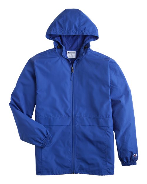 Full-Zip Anorak Jacket - Front - B63184753 - Royal Blue
