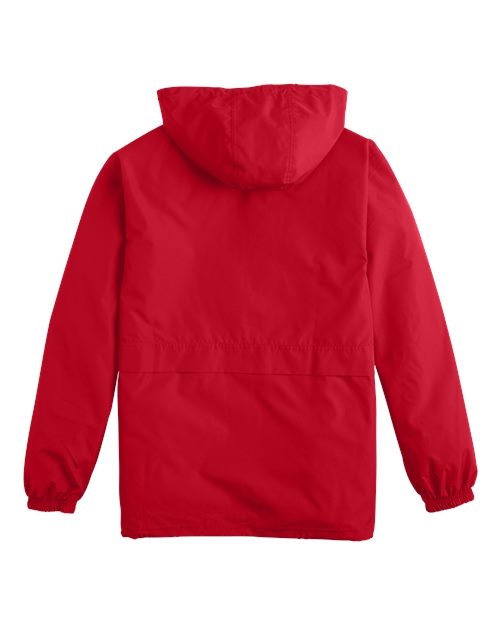 Full-Zip Anorak Jacket - Back - B63184703 - Scarlet