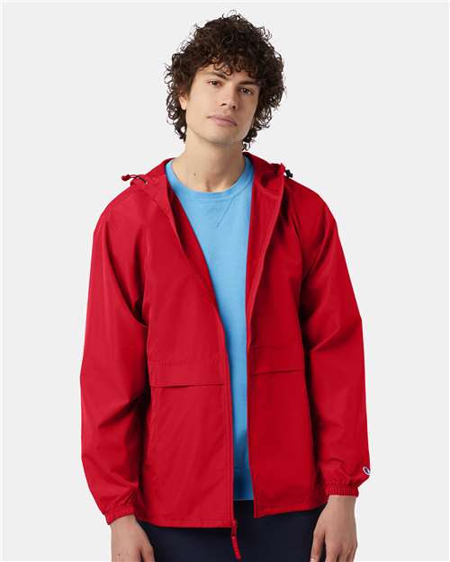 Full-Zip Anorak Jacket - OnModelFront - B63184703 - Scarlet