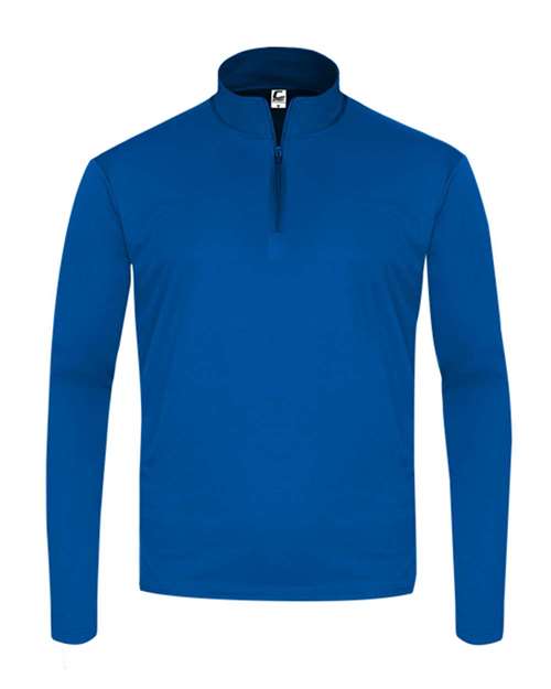 Men's Quarter-Zip Pullover - Front - B58185755 - Royal