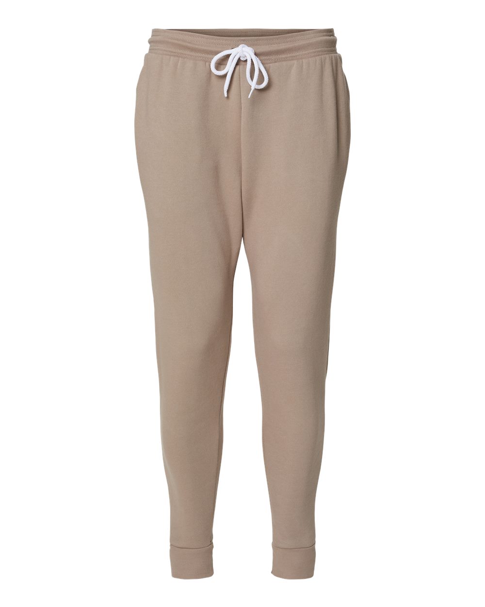 Unisex Sponge Fleece Jogger Sweatpants - Front - B36806242 - Tan