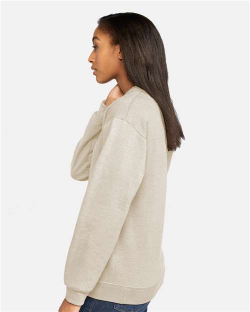 Softstyle® Midweight Crewneck Sweatshirt - OnModelSide - B24060753 - Sand