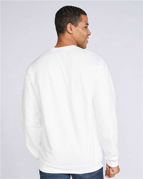 Softstyle® Midweight Crewneck Sweatshirt - OnModelBack - B24060003 - White