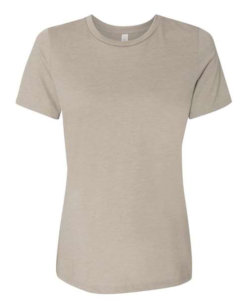 Women’s Relaxed Fit Heather CVC Tee - Front - B20506363 - Heather Stone