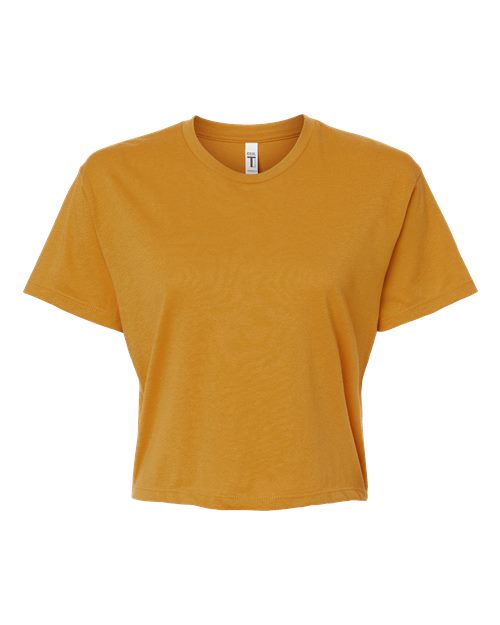 Women's Ideal Crop Top - Front - B02718282 - Antique Gold