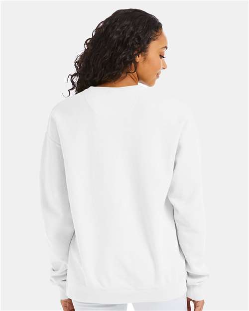 Garment-Dyed Crewneck Sweatshirt - OnModelBack - B35700013 - White