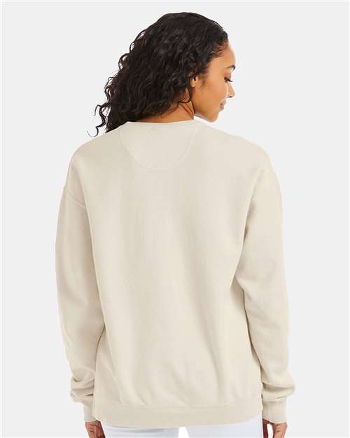 Garment-Dyed Crewneck Sweatshirt - OnModelBack - B35700763 - Parchment