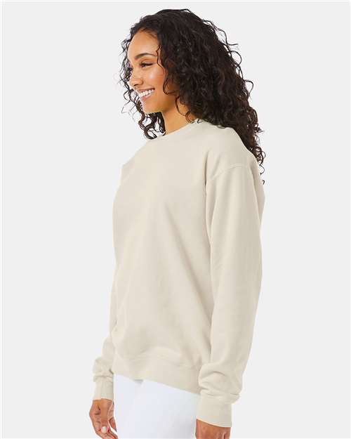 Garment-Dyed Crewneck Sweatshirt - OnModelSide - B35700763 - Parchment