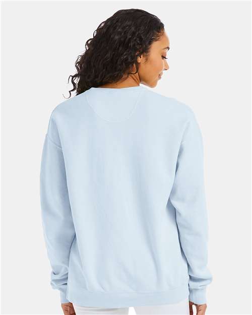 Garment-Dyed Crewneck Sweatshirt - OnModelBack - B35700263 - Soothing Blue