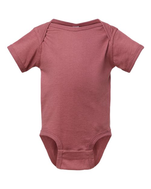 Infant Fine Jersey Bodysuit - Front - B33438871 - Rouge