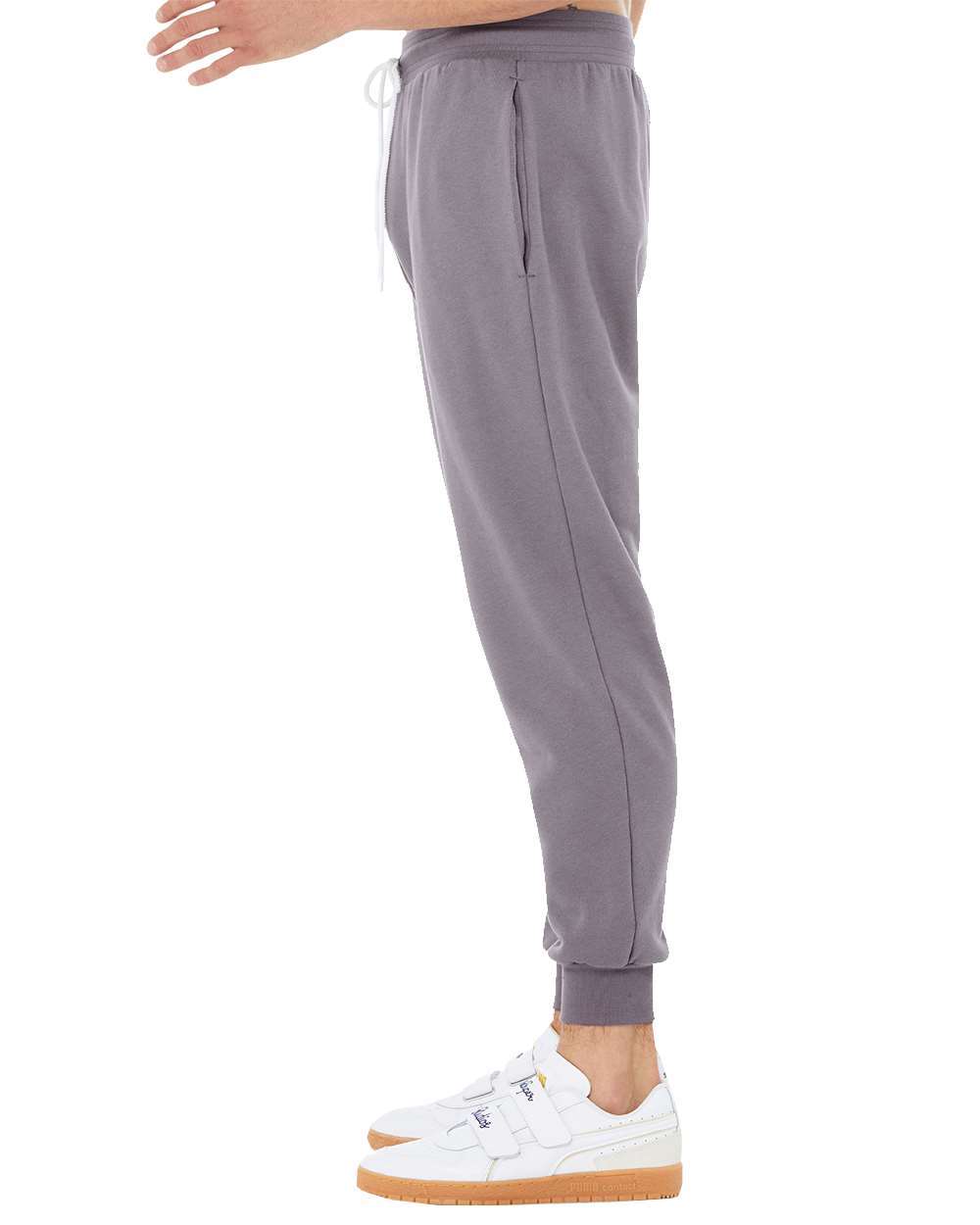 Unisex Sponge Fleece Jogger Sweatpants - OnModelSide - B36806622 - Storm