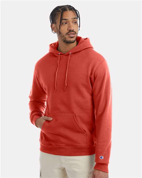 Powerblend® Hooded Sweatshirt - OnModelFront - B22884173 - Red River Clay
