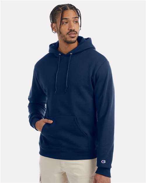 Powerblend® Hooded Sweatshirt - OnModelFront - B22884673 - Late Night Blue