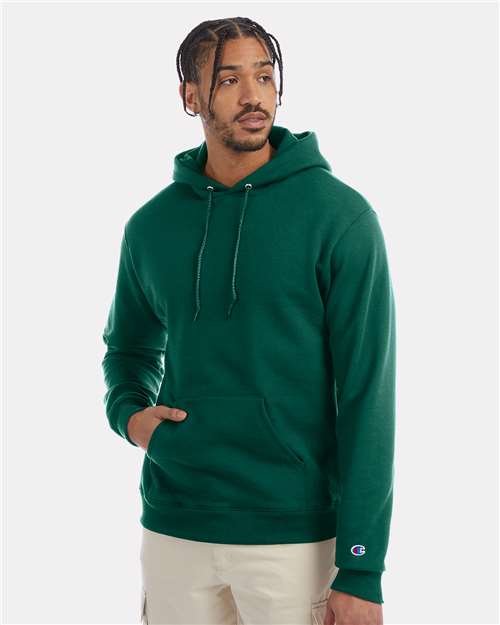 Powerblend® Hooded Sweatshirt - OnModelFront - B22884233 - Emerald Green